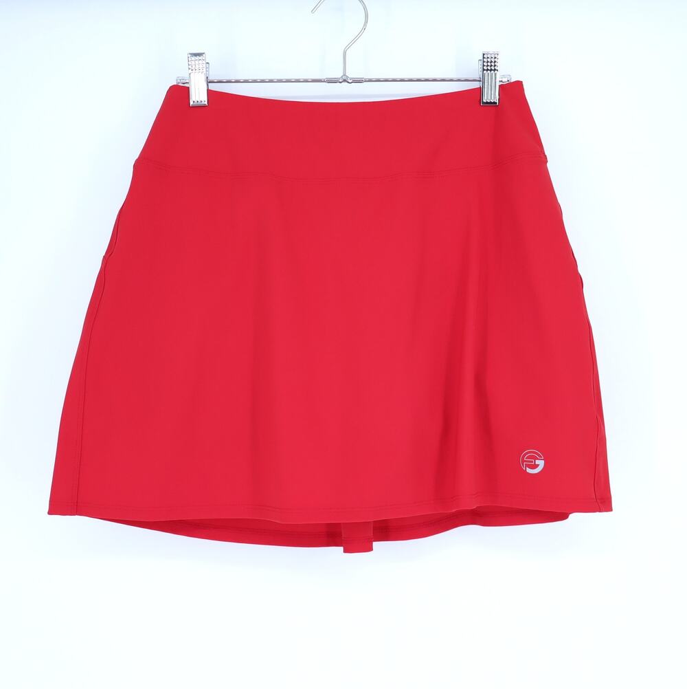 FORAY GOLF Core Pleated Skirt Rosso Red Pull On Golf Skort Active Women's M
